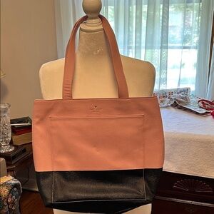 Kate Spade Two-Tone Pink and Black Tote - NWOT